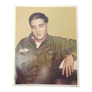 Elvis Presley Army Uniform Print Joe Hester 1977 Omega Constellation Watch